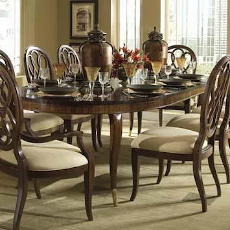 Oval Leg Table and Splatback Side Chairs